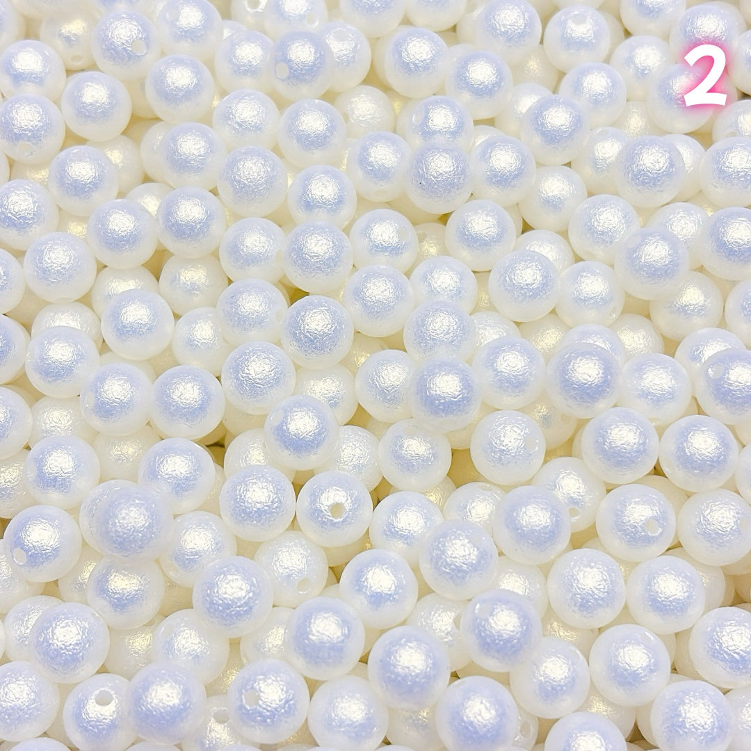 ゴールドの光沢×シワ感模造真珠 – 一粒で映える存在感パーツ 50番