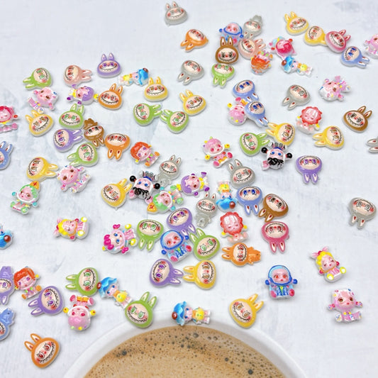 アクリル貼り付けパーツ – 手軽にデコれる便利な平面アクセサリーパーツ 66番