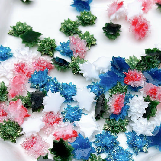 新作ソフトフラワー|DIYアクセサリーパーツ 74番