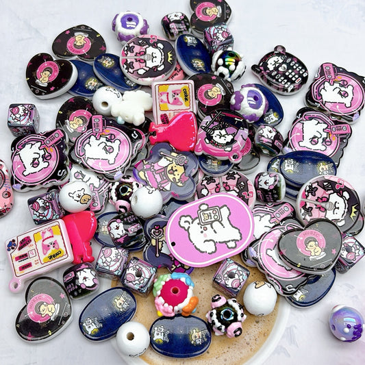 カートゥーンDIYパーツセット — シンプルで映える手作りアクセサリー 90番