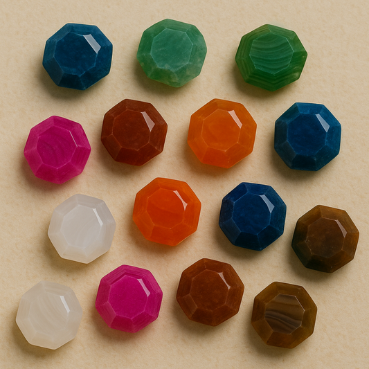 【カット瑪瑙】ハンドメイド用・天然石素材・グラム単位販売  13番    8mm  1グラム29.9円  (40グラム購入で銅製パーツを1つプレゼント)　20グラムからご購入可能