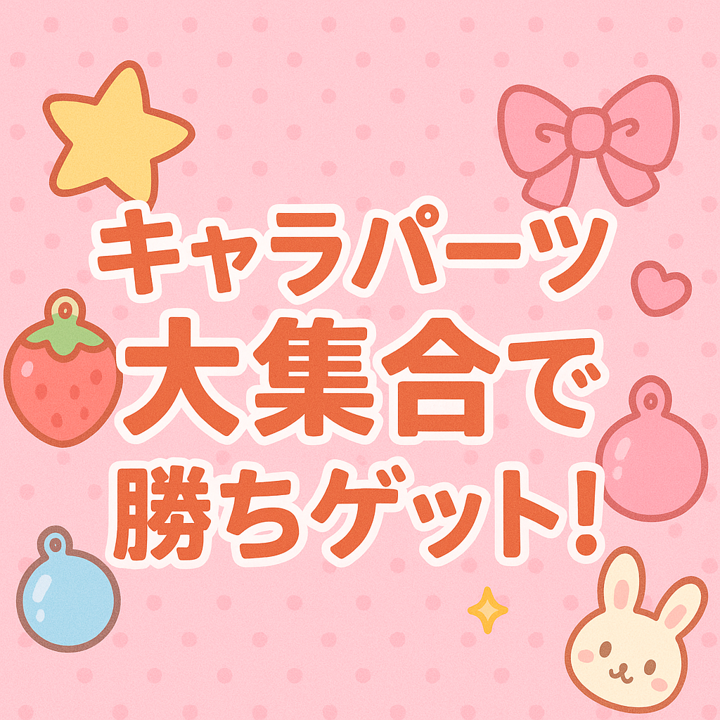 キャラパーツ大集合で勝ちゲット！