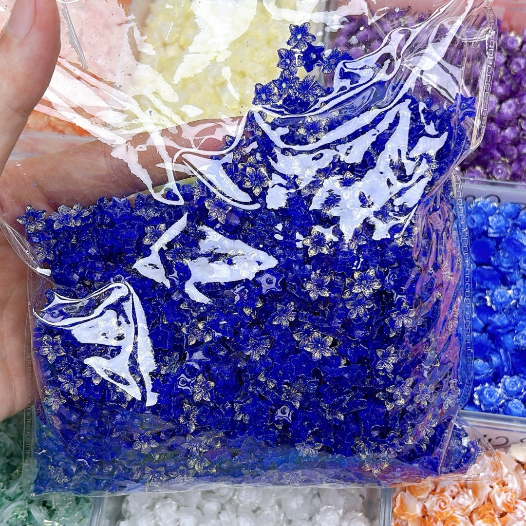 ソフトに咲く・ラバー素材の花型パーツ    67番