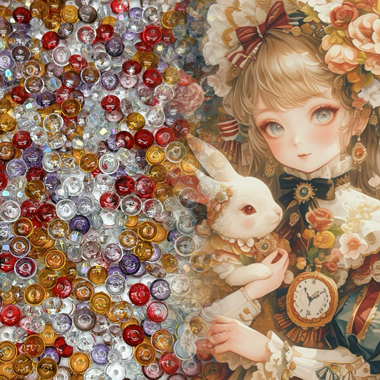 96番  夢のお茶会 | アリス・ヴィンテージテーマ ガラスビーズ DIYハンドメイドアクセサリーパーツ