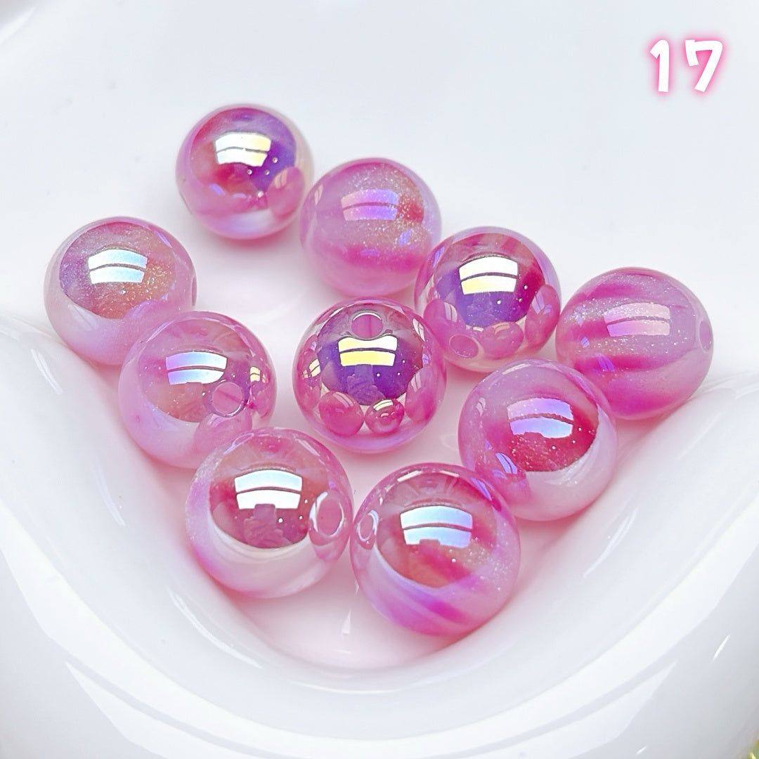 A817  復刻版樹脂ビーズ16mm – つややかで丸みのある定番デザイン、手作りに映える復活パーツ