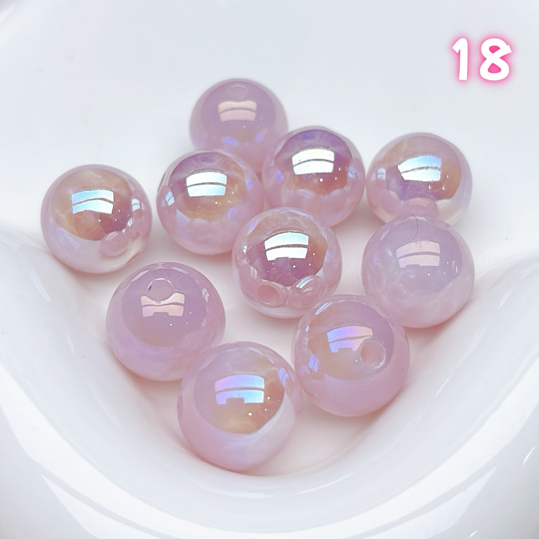 A817  復刻版樹脂ビーズ16mm – つややかで丸みのある定番デザイン、手作りに映える復活パーツ