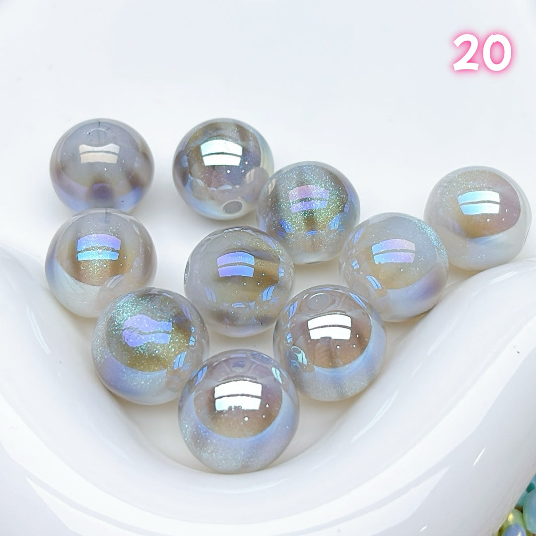 A817  復刻版樹脂ビーズ16mm – つややかで丸みのある定番デザイン、手作りに映える復活パーツ