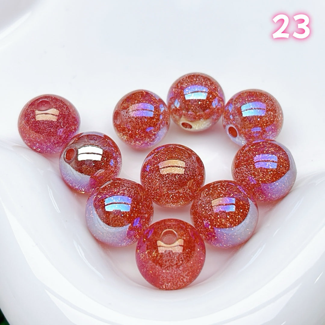A817  復刻版樹脂ビーズ16mm – つややかで丸みのある定番デザイン、手作りに映える復活パーツ