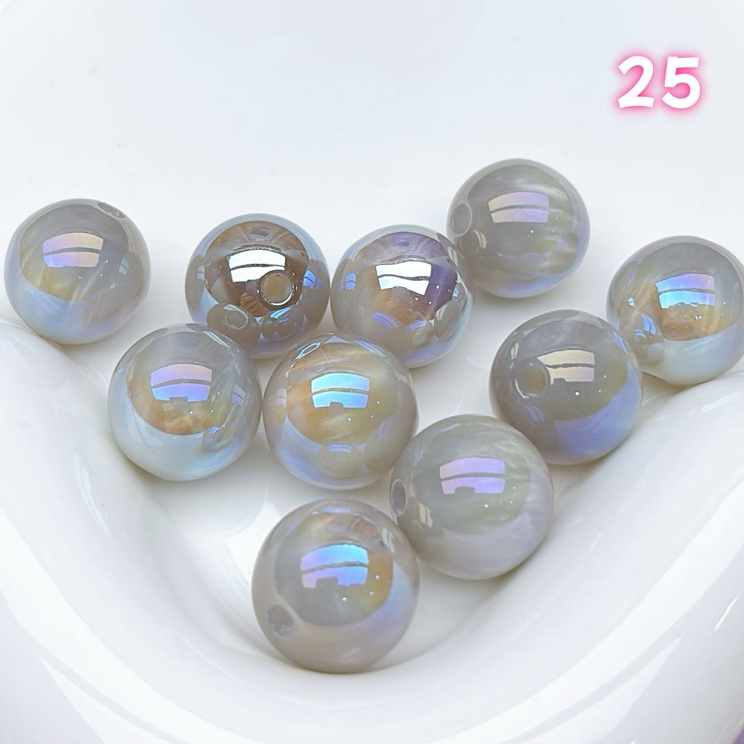 A817  復刻版樹脂ビーズ16mm – つややかで丸みのある定番デザイン、手作りに映える復活パーツ