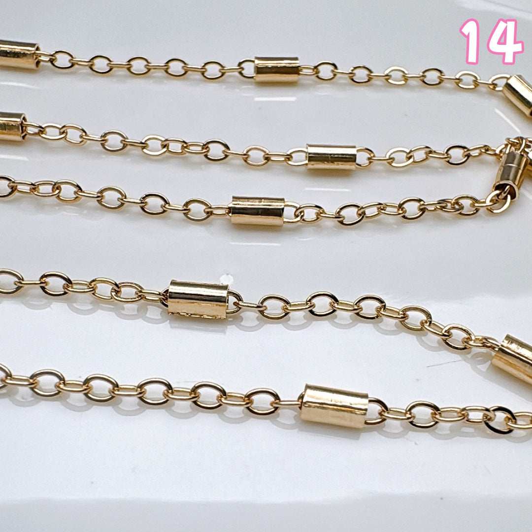 A960  多種類メタルチェーンコレクション ✦ ハンドメイドアクセサリーパーツ ✦ ネックレス・ブレスレットに最適