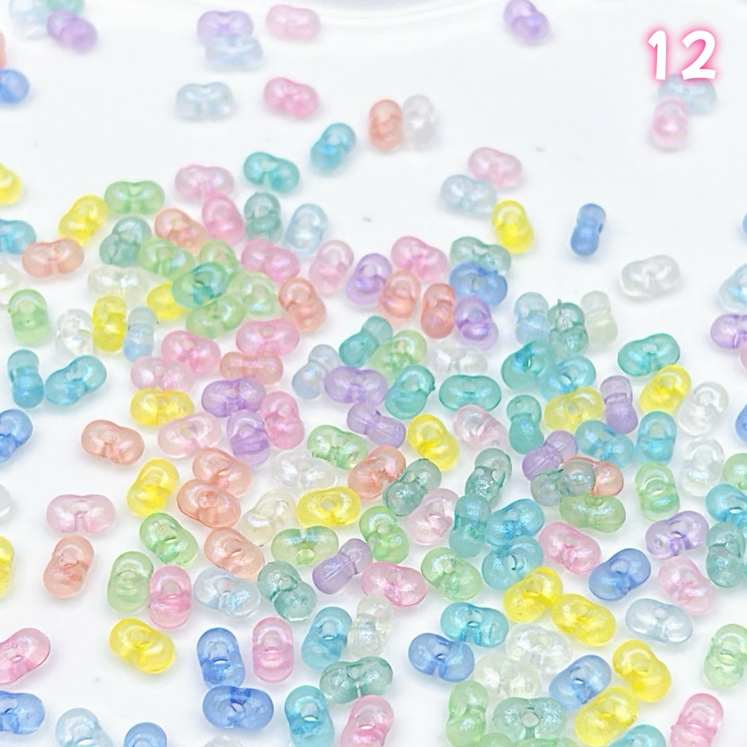 YKL2    アクリルピーナッツビーズ  アクリル基本パーツ & 定番パーツ