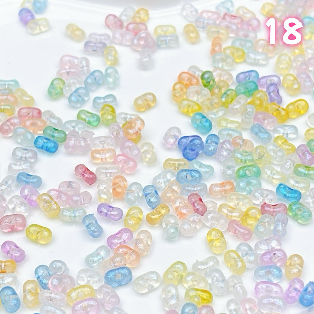 YKL2    アクリルピーナッツビーズ  アクリル基本パーツ & 定番パーツ