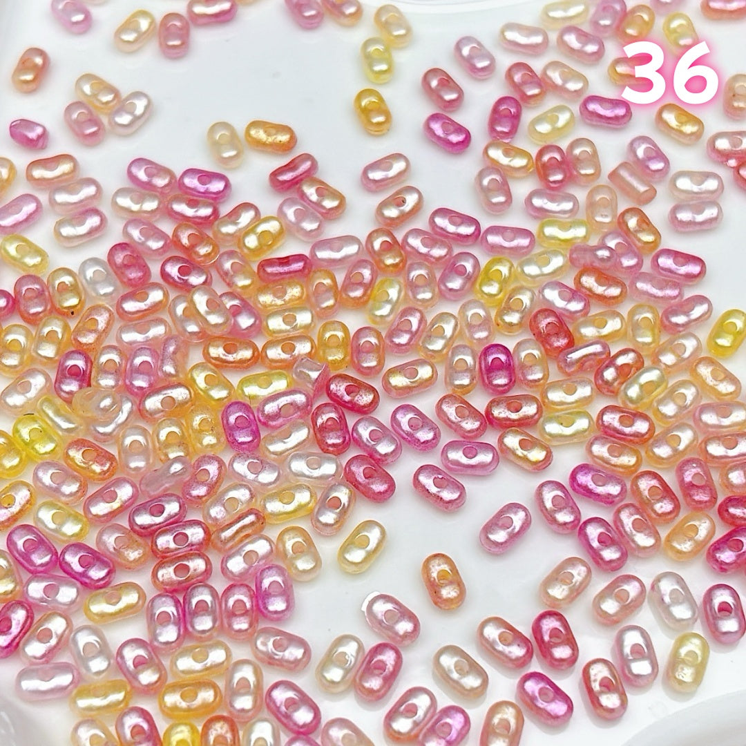 YKL2    アクリルピーナッツビーズ  アクリル基本パーツ & 定番パーツ