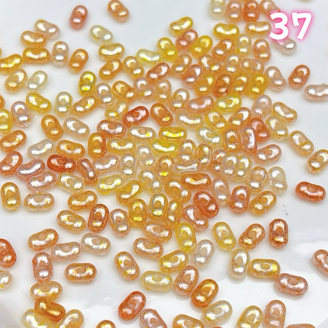 YKL2    アクリルピーナッツビーズ  アクリル基本パーツ & 定番パーツ